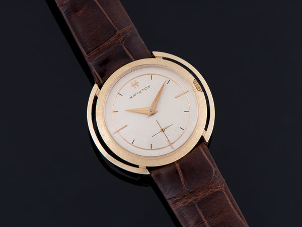 Hamilton Doublet 14K Yellow Gold Watch