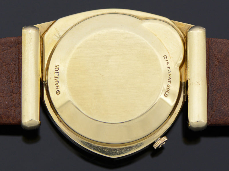 Hamilton Electric 14K Gold Savitar Watch Caseback