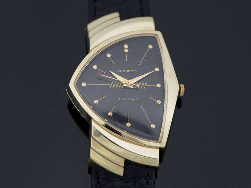 Hamilton Electric 14K Ventura Black Dial Vintage Watch