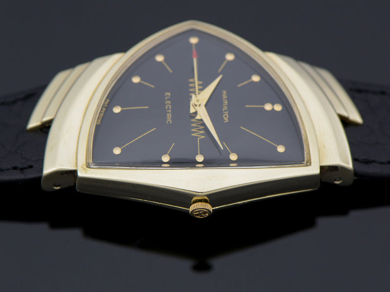 Hamilton Electric 14K Ventura Black Dial Vintage Watch