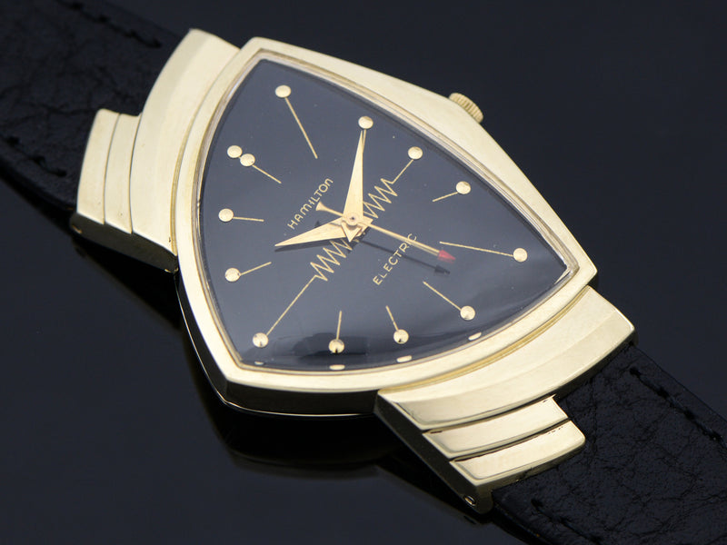 Hamilton Electric 14K Ventura Black Dial