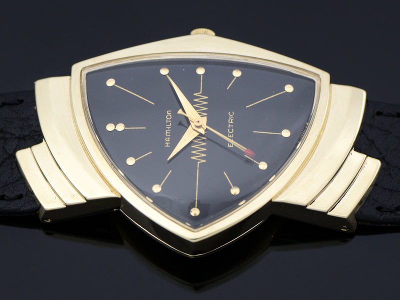 Hamilton Electric 14K Ventura Black Dial Vintage Watch