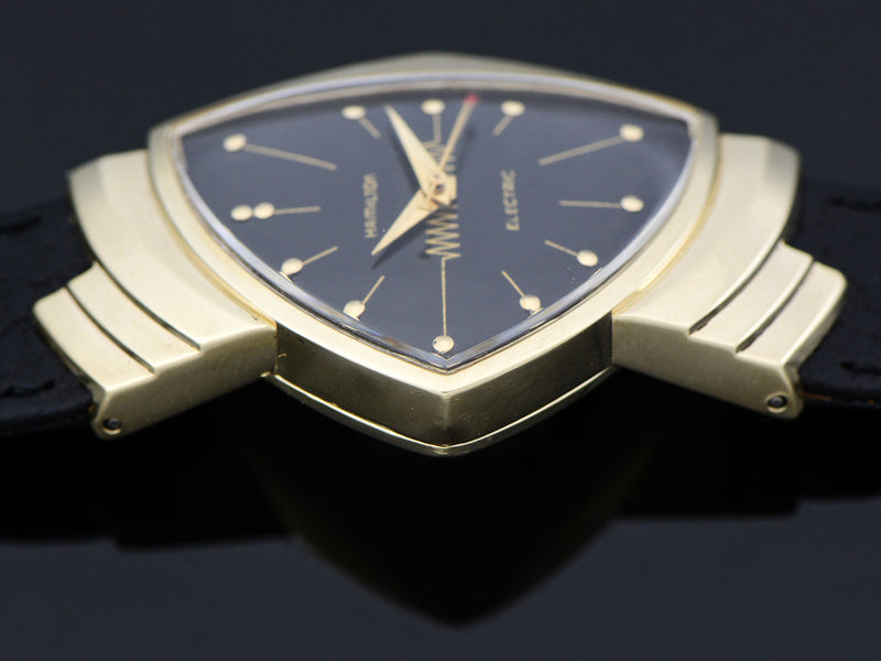 Hamilton Electric 14K Ventura Black Dial Vintage Watch
