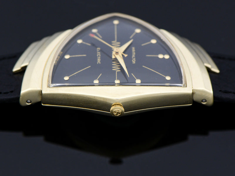 Hamilton Electric 14K Ventura Black Dial Vintage Watch