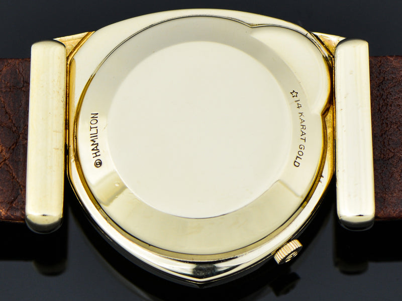Hamilton Electric 14K Yellow Gold Savitar Watch Case Back | Vintage
