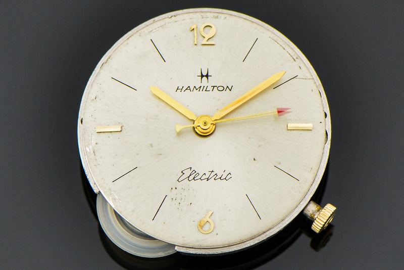 Hamilton Electric 14K Yellow Gold Savitar Watch Dial | Vintage