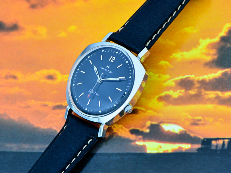 Hamilton Electric Custom Black Dial Sea-Lectric II Watch | Vintage