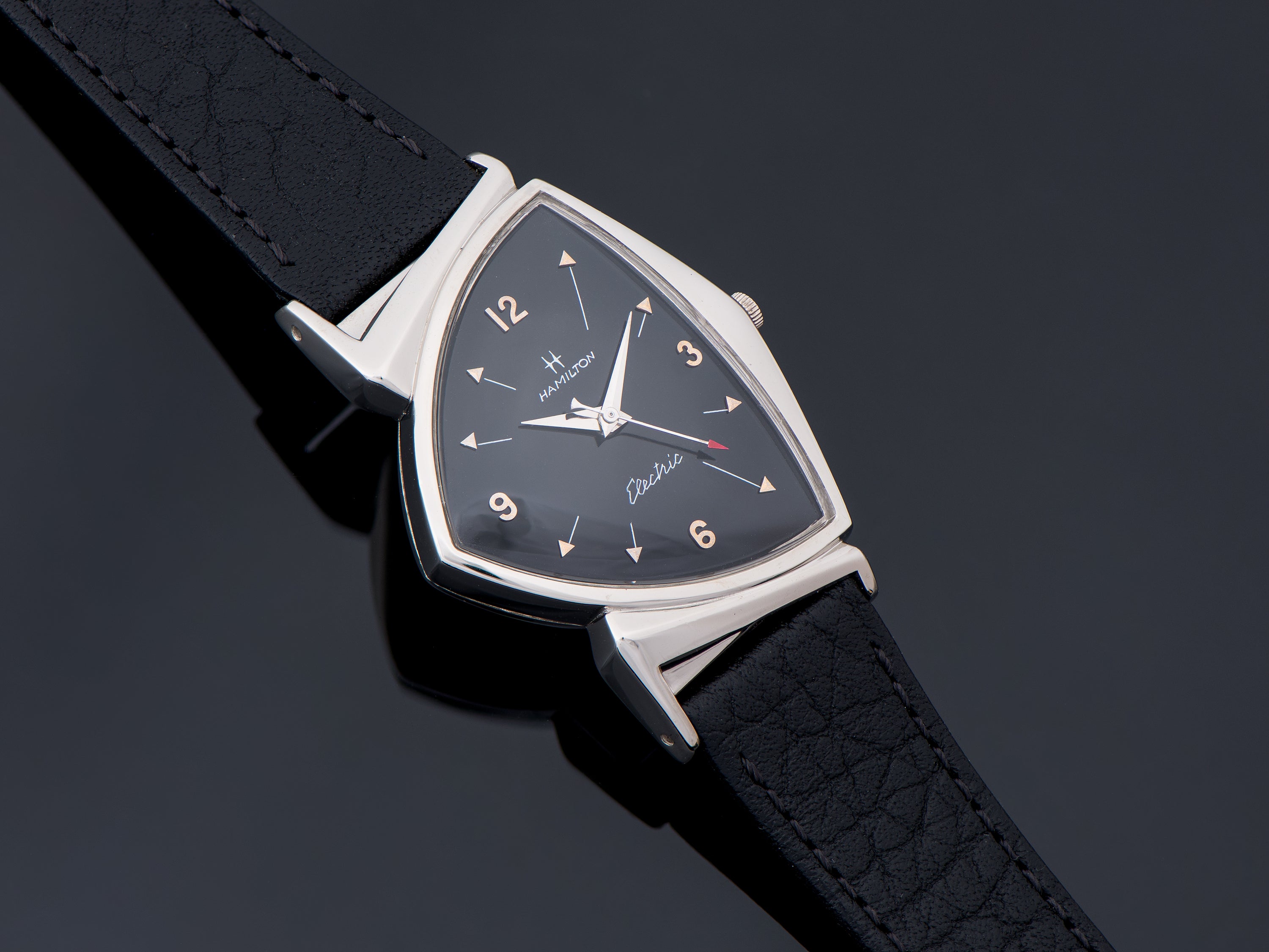 HAMILTON Electric 時計 Hamilton Electric Pacer Watch Custom Nickel Black Dial