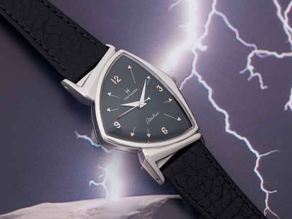 Hamilton Electric Pacer Custom Nickel Black Dial