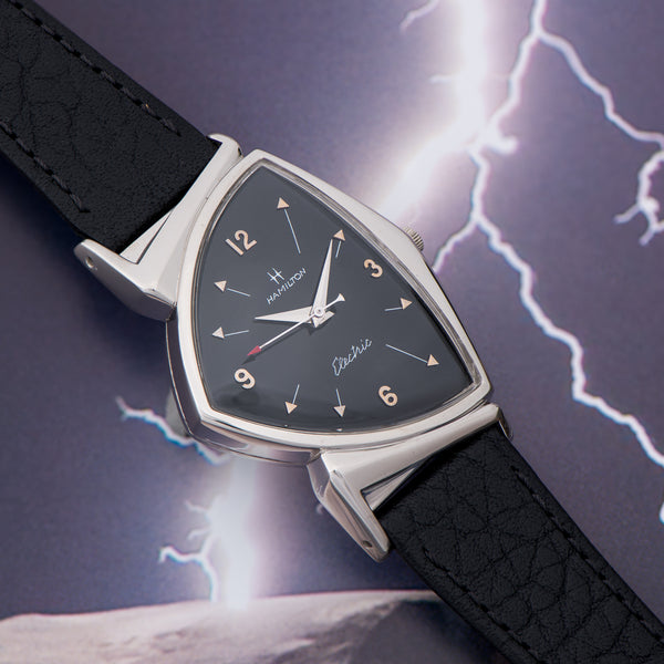 HAMILTON Electric 時計 Hamilton Electric Pacer Watch Custom Nickel Black Dial