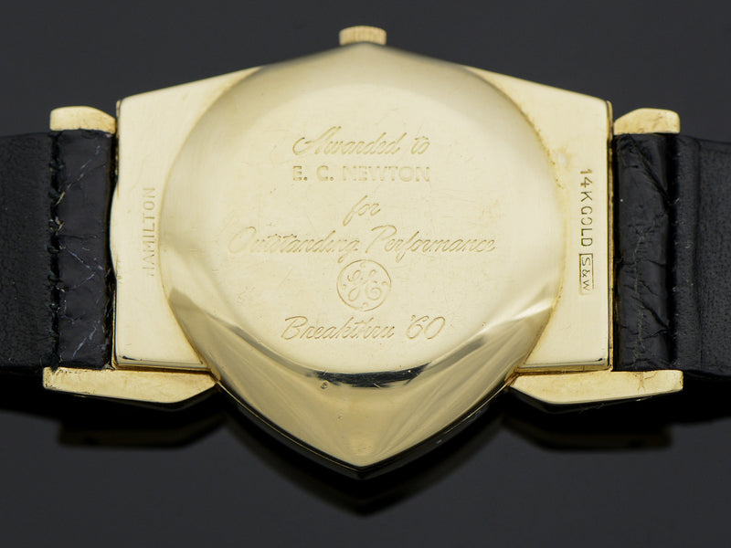 Hamilton Electric GE Breakthrough 60 14K Gold Pacer (Ventura II) Vintage Watch Case Back