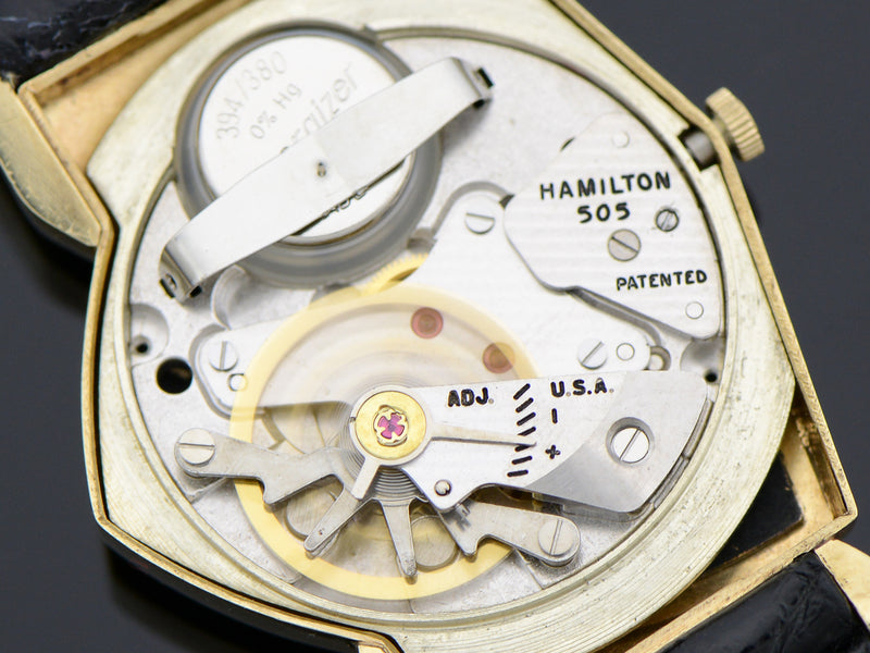 Hamilton Electric GE Breakthrough 60 14K Gold Pacer (Ventura II) Vintage Watch 505 Electric Movement 