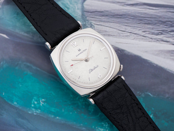Hamilton Electric Gemini White Gold Filled Watch