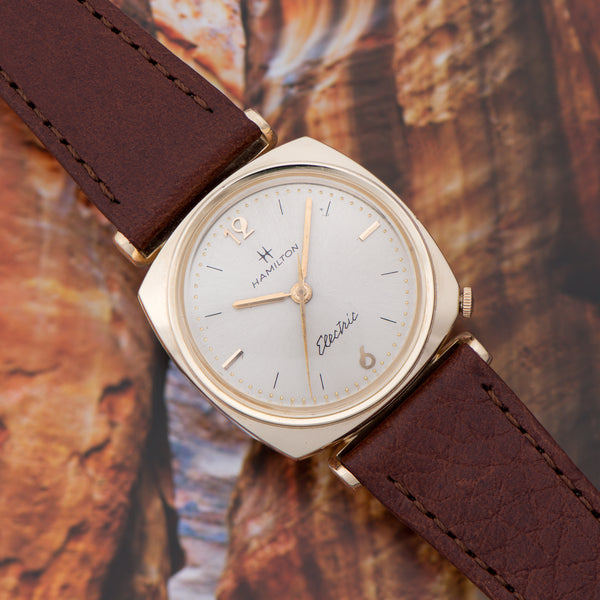 Hamilton electric watch 10k gold filled new arrivals