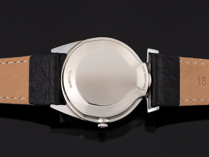 Hamilton Electric Lord Lancaster E 14K White Gold Watch Case Back