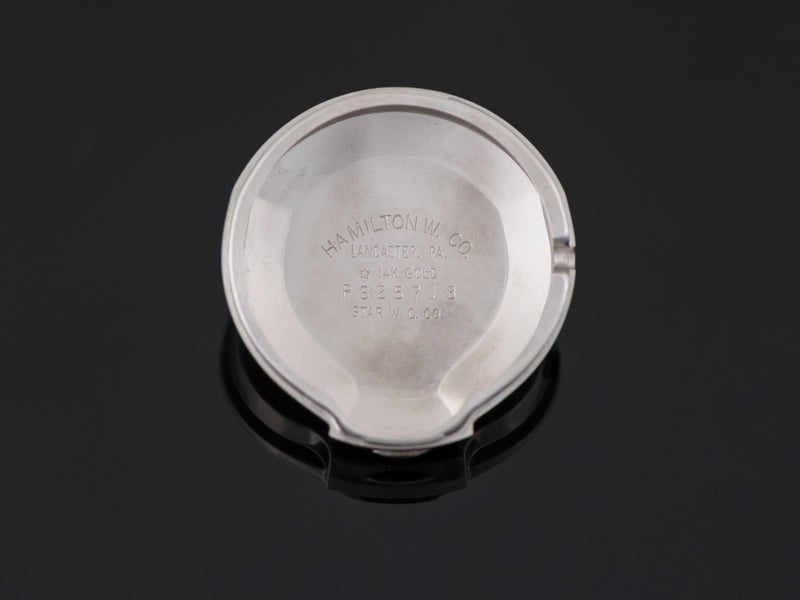 Hamilton Electric Lord Lancaster E 14K White Gold Inner Watch Case Back