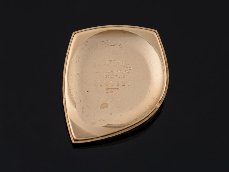 Hamilton Electric Meteor Prototype Gold Dial Inner Watch Case Back