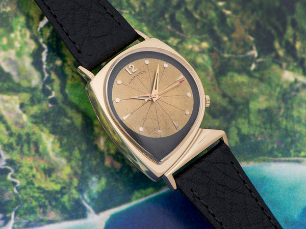 Hamilton Electric Meteor With Original Finish Black/Gold Dial Watch