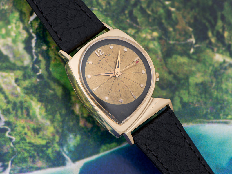 Hamilton Electric Meteor With Original Finish Black/Gold Dial Watch