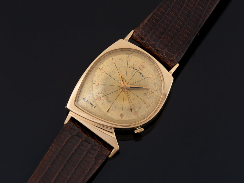 Hamilton Electric Meteor With Prototype Gold Dial Watch