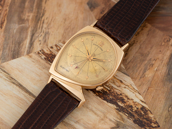 Hamilton Electric Meteor With Prototype Gold Dial Watch