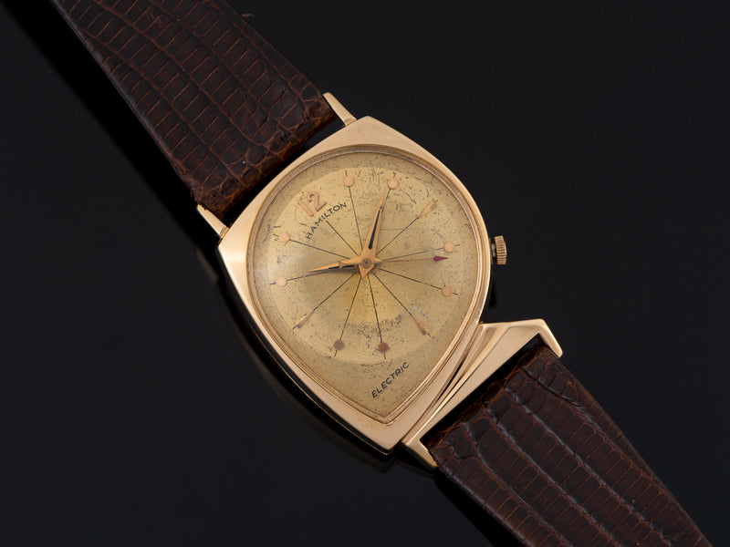 Hamilton Electric Meteor With Prototype Gold Dial Watch