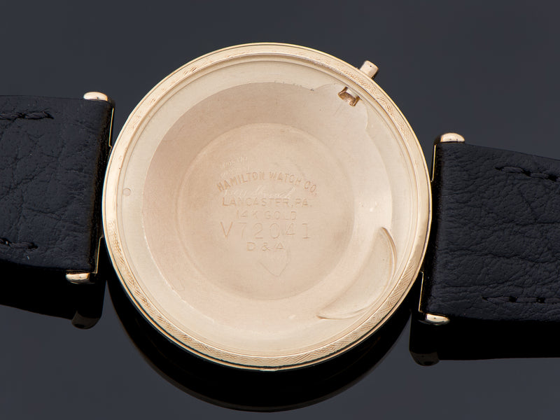 Hamilton Electric Nautilus 200 Inner Watch 14K Gold Case Back