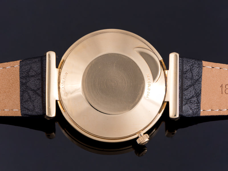 Hamilton Electric Nautilus 200 Watch 14K Gold Case Back