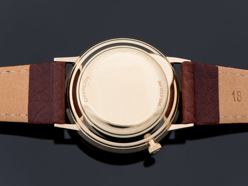 Hamilton Electric Nautilus 201 Watch 14K Gold Case Back