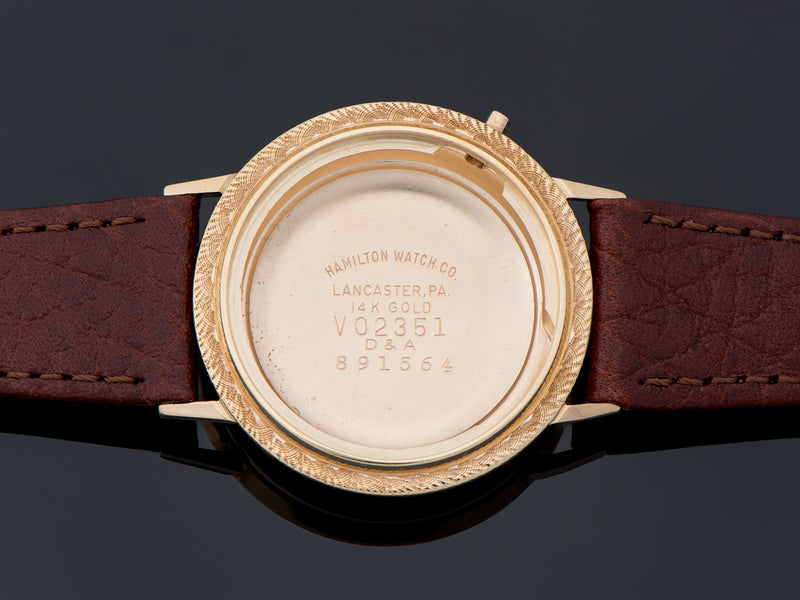 Hamilton Electric Nautilus 201 Watch 14K Gold Inner Case Back