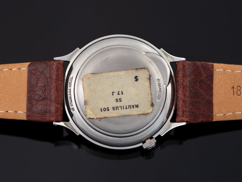 Hamilton Electric Nautilus 501 Stainless Steel Watch Case Back