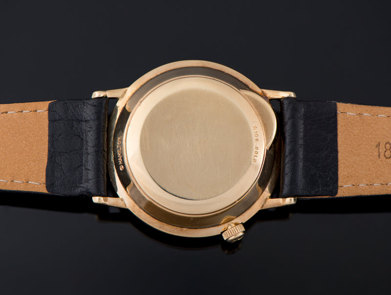 Hamilton Electric Nautilus Masterpiece 10K Solid Gold Watch Case Back