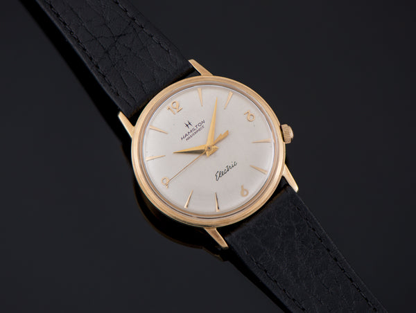 Hamilton Electric Nautilus Masterpiece 10K Solid Gold Watch