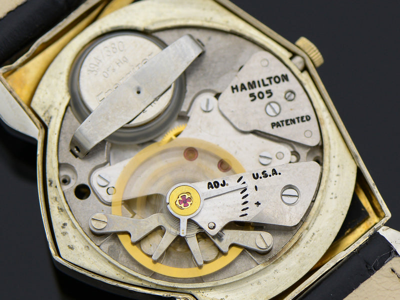 Hamilton Electric Original Finish Black Dial Pacer Vintage Watch 505 Electric Movement