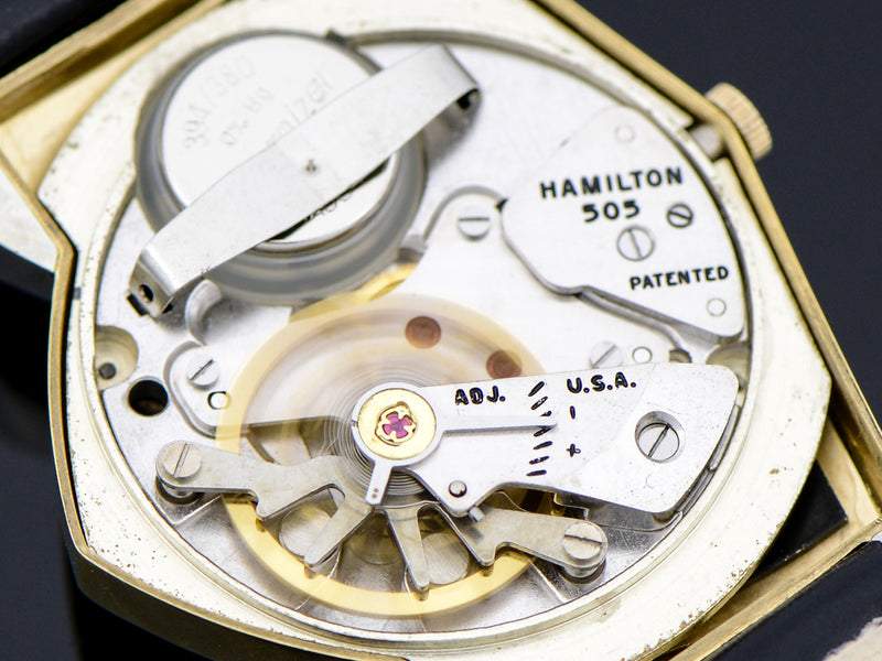Hamilton Electric Original Finish Black Dial Pacer Vintage Watch 505 Electric Movement
