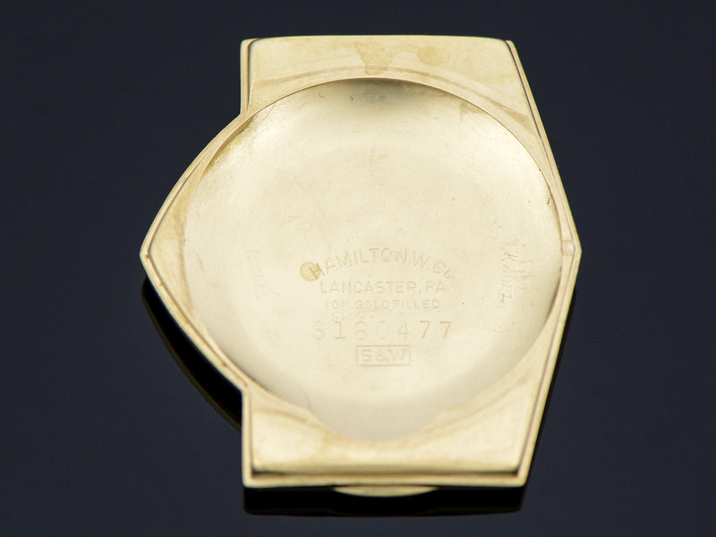Hamilton Electric Original Finish Black Dial Pacer Vintage Watch Case Back
