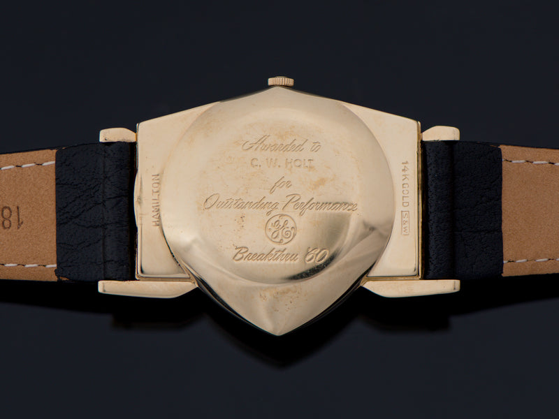 Hamilton Electric Pacer GE Breakthru '60 14K Gold (Ventura II) Watch Case Back