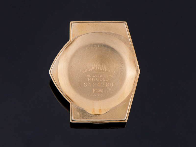 Hamilton Electric Pacer GE Breakthru '60 14K Gold (Ventura II) Inner Watch Case Back