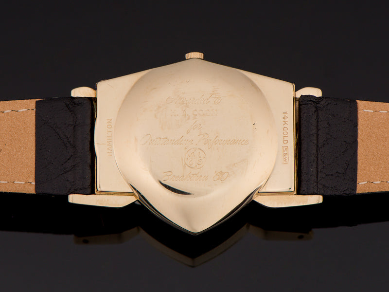 Hamilton Electric Pacer GE Breakthru '60 14K Gold (Ventura II) Watch Case Back