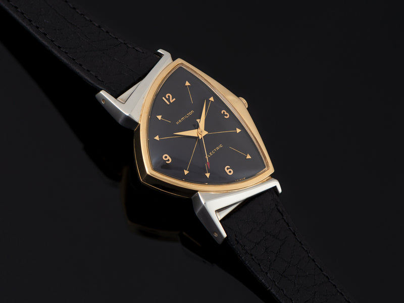 Hamilton Electric Pacer Original Finish Black Cross Hatch Dial Watch