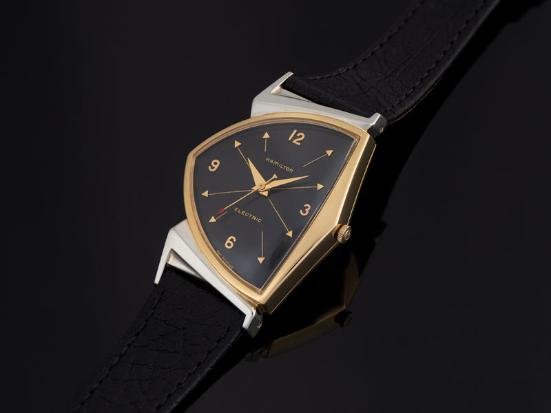 Hamilton Electric Pacer Original Finish Black Cross Hatch Dial Watch