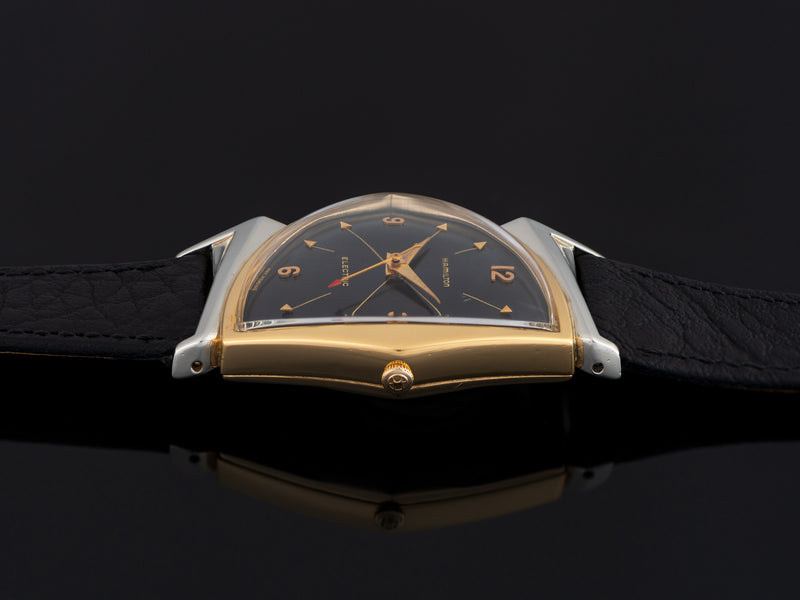 Hamilton Electric Pacer Original Finish Black Cross Hatch Dial Watch