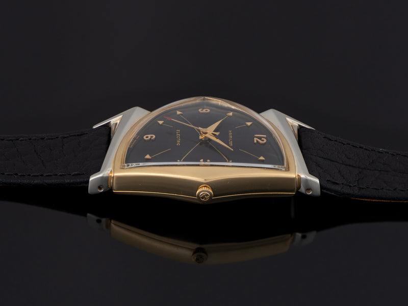 Hamilton Electric Pacer Original Finish Black Cross Hatch Dial Watch