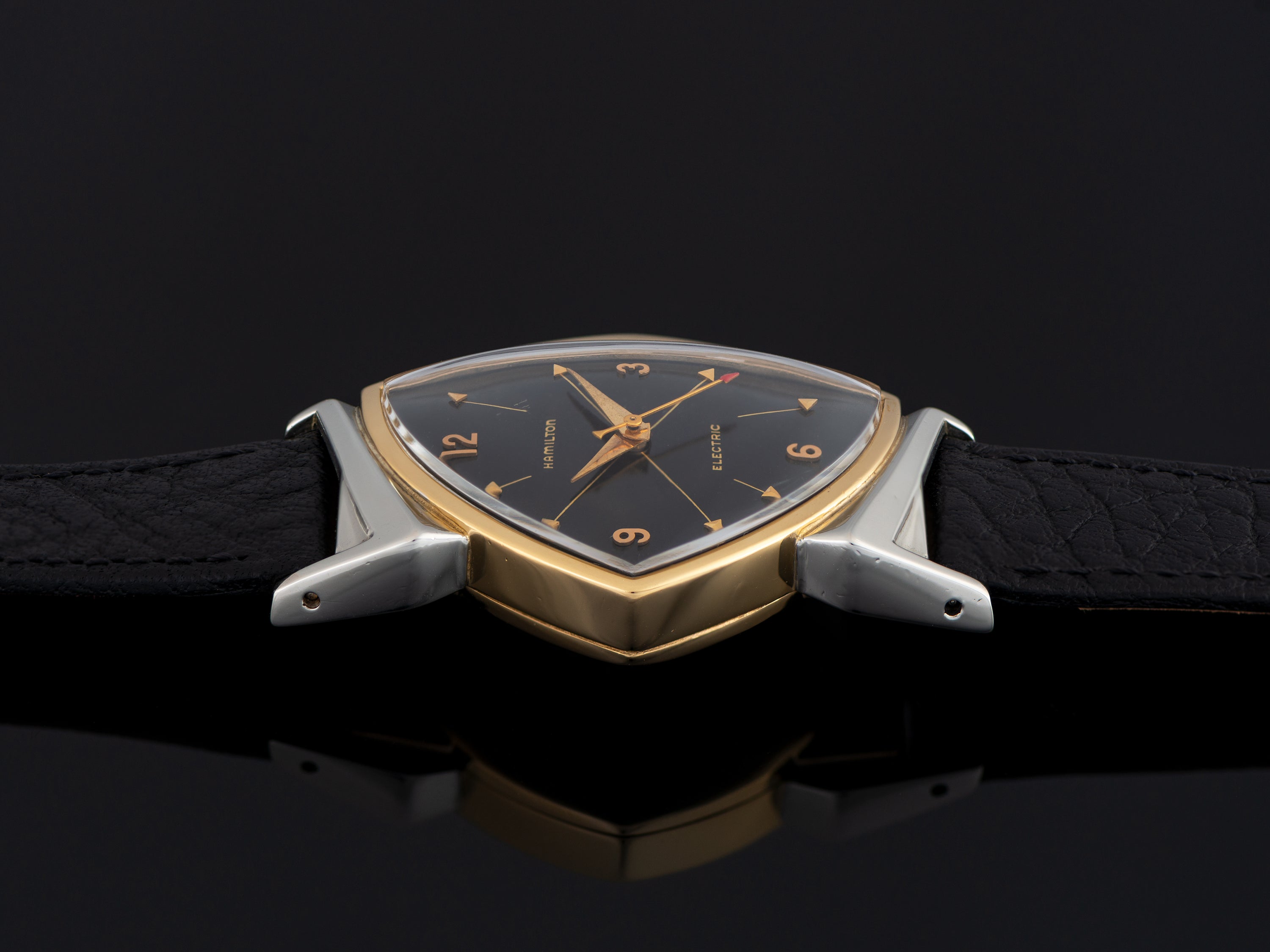 Hamilton Electric Pacer Original Finish Black Cross Hatch Dial