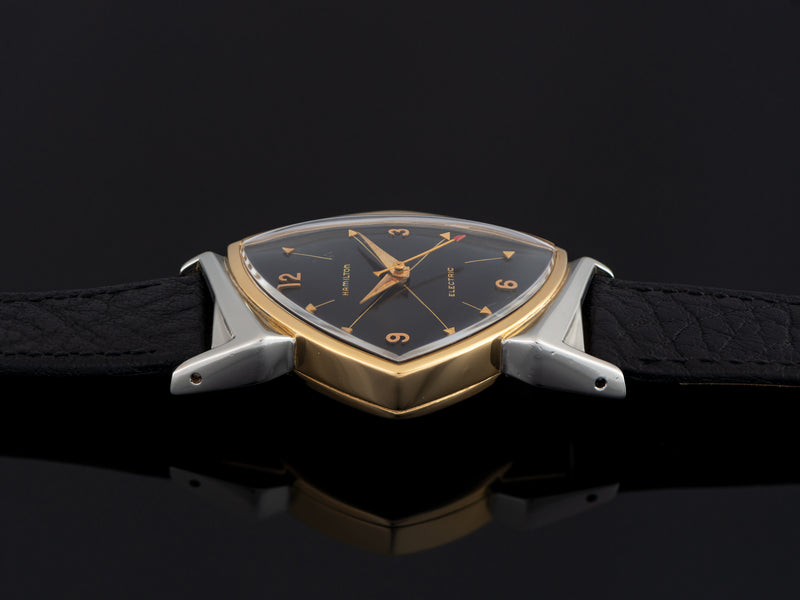Hamilton Electric Pacer Original Finish Black Cross Hatch Dial Watch