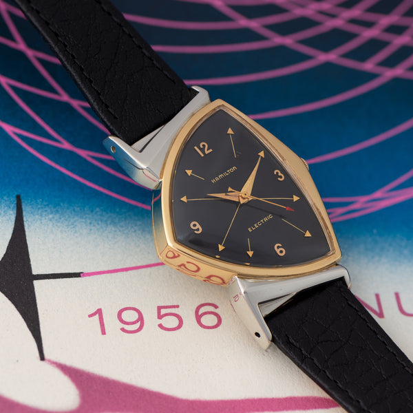 Hamilton Electric Pacer Original Finish Black Cross Hatch Dial