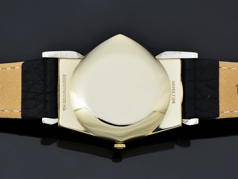 Hamilton Electric Pacer Original Finish Black Dial Watch Case Back