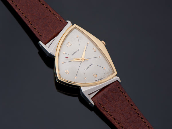 Hamilton Electric Pacer Original Finish Silver Cross Hatch Dial Watch