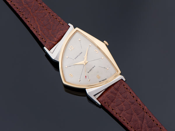 Hamilton Electric Pacer Original Finish Silver Cross Hatch Dial Watch