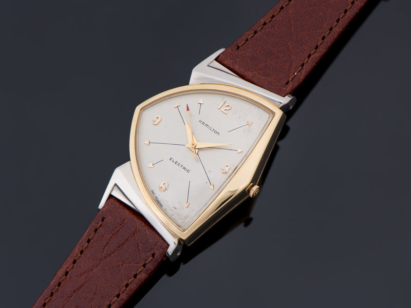 Hamilton Electric Pacer Original Finish Silver Cross Hatch Dial Watch